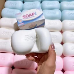 Simulation Soap Shape Squishy Toy PU Stress Reliever Decompression Anti-Anxiety Soft Slow Rebound Squeeze Gift Office Desk