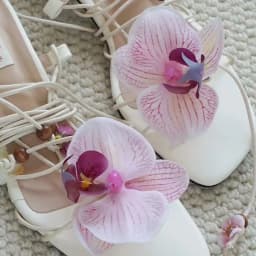 1 Pair Simulation Coloful Thai Fairy Butterfly Flower Shoe Buckles Butterfly Orchid Phalaenopsis Shoe Flower Sandals