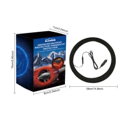 Rayhong Car Heated Steering Wheel anti Sslip Universal Steering Wheel Cover Quick Hand Warming Heating Protective Cover