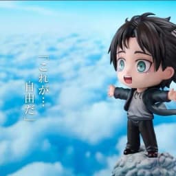 Chibi Eren Yeager Attack On Titan Anime Figure Gk Model High Quality Desktop Ornament Trendy Toy Gift For Adult Anime Collector