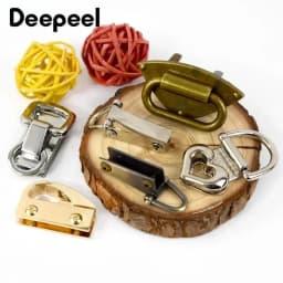 5Pcs Metal Buckles Bag Side Clip Clasps for Handbag Strap Chain Hanger Connector Screw Decoration Hook DIY Hardware Accessories