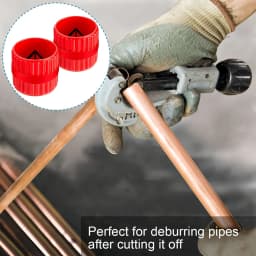 Pipe Deburring Reamer Red Inner-Outer Reamer Tubing Chamfer Tool For PVC Copper Aluminum Tubes Handy Tool or reamer durable use