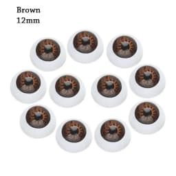 10Pcs Plastic Doll Eyeballs 12/20mm Acrylic Eyes For BJD Doll Making Crafts DIY Eyes Accessories Mini Easy Use Simulation
