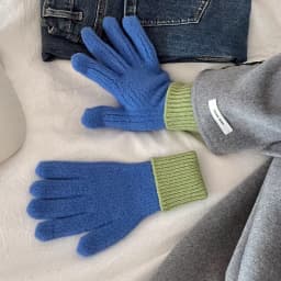 Women Winter Thickened Windproof Keep Warm Fingertip Touch Screen Knitted Gloves Fashion Color Spelling Soft