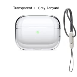 Transparent Protective Lanyard Case Cover For Airpods Pro 2 TPU Soft Skin Shockproof Case Cover Designed for Airpods Pro2 Earbud
