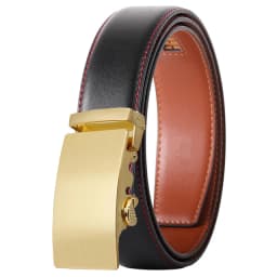 Gold Automatic Buckle Male Belt Brown Black White Blue Gray Leather Belts For Men High Quality Luxury Mens Belts Casual B514