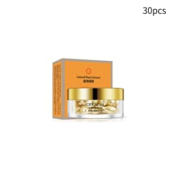 Placenta and Hyaluronic Acid Essence Capsules - Deeply Nourishes and Moisturizes the Skin, Revealing Youthful Skin, Suitable for Locking in Moisture on the Face and Neck - Easy to Carry, Use Anytime, Anywhere, Perfect for Travel