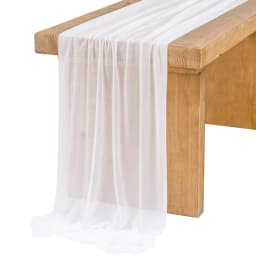 Chiffon Table Runner Vertical Tablecloth for Table Decorations Shiny Fabric Merry Christmas Decorations 2026 Wedding Decoration