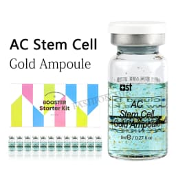 Korea 8ml Salmon DNA Glod Ampoule Skin Booster Brightening Firming Whitening Hydrating Serum Skincare Kit