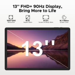 DOOGEE Tab E3 Pro Tablet 32GB+256GB Android 15 Gemini AI 13'' Display 7.9mm Ultra-thin Helio G100 11000mAh Battery Smart Pad