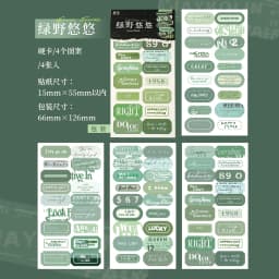4pcs/lot Kawaii Scrapbook Stickers Trace Labeling DIY Journaling Scrapbooking Supplies Decorative Stationery Sticker
