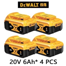 100% Original DeWALT 20V 6000mAh Power Tool Battery DCB206 DCB205 DCB200 DCF887 DCG405 DCD791 DCF922 DCF850 DCD805 Tool Battery