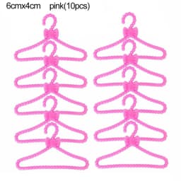 Creative Doll Clothes Rack Miniature Clothes Hangers Garment Organizer Kids Toy Gifts Dolls Accessories