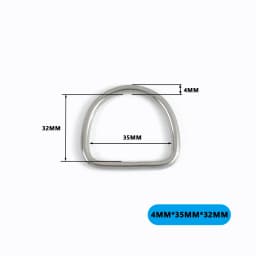 2/5/10Pcs 304# Stainless Steel D Ring Bag Strap Buckle Dog Collar Loop Clasp Webbing Backpack Belt Hook Buckles DIY Accessories