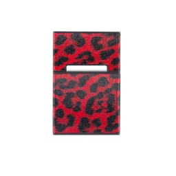 Leopard Cigarette Case for Woman Men Leather Box Holder Smoking Accessories Button Design 4 Colors