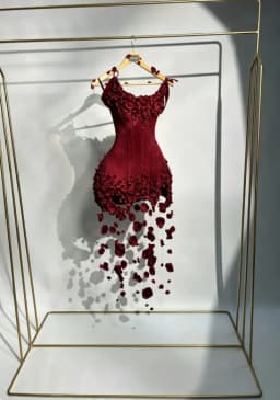Pretty Petals Floral Short Prom Dresses 2026 Red Velvet Mini Wedding Party Dress Flowers Black Girls Birthday Dress Custom