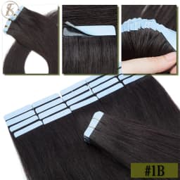 TESS Tape In Human Hair Extensions 2.5g/pc Natural Hair Extensions Hair Brown Adhesive Skin Weft Double Side Seamless Invisible