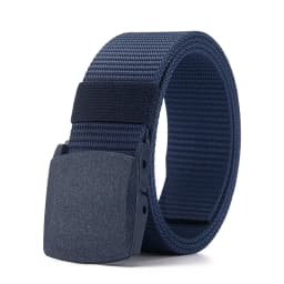 Canvas Belt with Automatic Plastic Buckle - Perfect for Outdoor Sports & Casual Wear Ideal Gift Choice