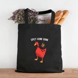 Funny Honk Untitled Goose Game Frog Pingu Duck Cute Cartoon Girl Women Canvas Shoulder Shopping Book Cotton Handbag Eco Tote Bag
