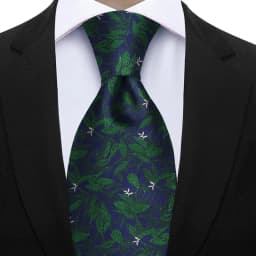 7cm Floral Silk Tie For Men Elegant Peacock Blue Teal Grey Best Selling Business Necktie Wedding Office Fashion Accessories Gift