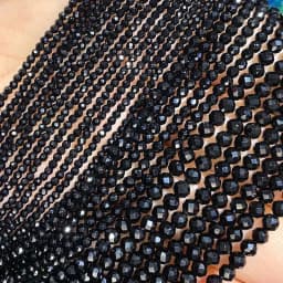 2 3 4MM Faceted Stone Beads Natural Apatite Agate Jade Amethyst Tourmaline Round Spacer Beads for Jewelry Making Diy Bracelet