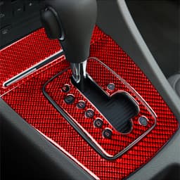 For Audi A4 S4 B7 2005-2008 Car Accessories Real Carbon Fiber Gear Shift Panel Set Cover Trim Interior Sticker Modification