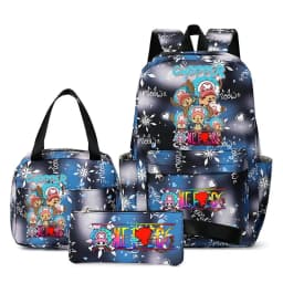 One Piece Backpacks Women Men Capacity School Bag Rucksack Printe Backbag Travel Daypack Male Backpack Mochila 3pcs