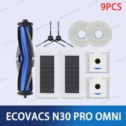 ECOVACS Deebot N30 PRO OMNI /YDLX11-1 Accesories Main Side Brush Mop Cloth HEPA Filter Dust Bag Robot Vacuum Cleaner Spare Parts