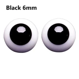 1pair 8mm 10mm 12mm 14mm Blue Black Glass Eyes Eyeball For BJD Doll DIY Doll Making Crafts Accessories Safety Animal Toy