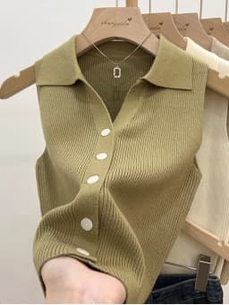 Solid Color Knitted for Women Cardigan Korean Single Breasted Sleeveless Jumper Woman Round Neck All Match Cardigans Outwear