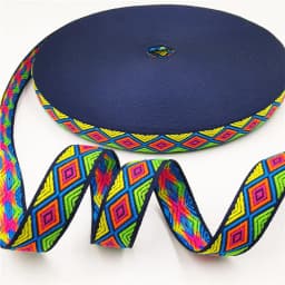 5 Yards 0.78 Inch 20MM Hundreds Styles Geometric Woven Jacquard Embroidered Ribbons DIY Apparel Wrapping Trim Sewing Accessories