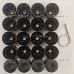 Car Wheel Lug Nut Bolt Cover Cap 17mm for VW Volkswagen Scirocco Touran Tiguan Jetta Golf MK7 GTI Passat B5 CC Skoda Decorations