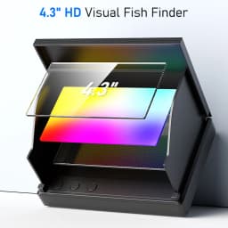 Fishing Camera 4.3’’ LCD Screen Underwater Winter Fish Finder 20M Cable Waterproof for Sea/River/Lake Fishing with Night Vision