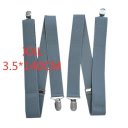 3.5 cm Wide Solid Color No Cross Suspenders Men 4 Strong Clips Women Suspender For wedding Party Trouser Braces