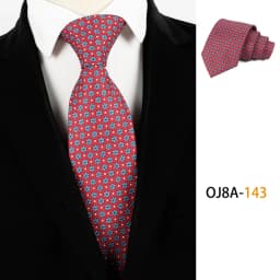 Fashion 8CM Mens Necktie Print Patterns Classic Neck Ties For Man Groom Handfeel Polyester Necktie Business Wedding Accessories