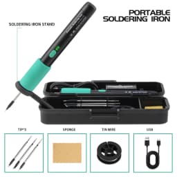 LF USB Soldering iron 8W 3-levels Adjust temperature Li battery charge soldering iron Welding Set DIY Home Repair solder set