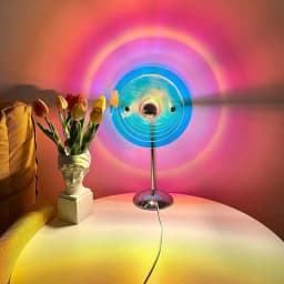 USB Table Lamp Romantic Love Projector Lamp with On/off Switch Shadow Desk Lamp For Photography Home Bedroom Party Decoration