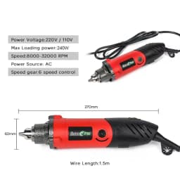 240W Electric Grinder Industrial Grade Multifunctional Engraving Machine And Soft Shaft Polishing And Grinding Electric Tool