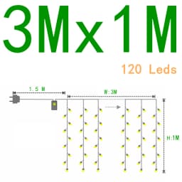 Led Icicle Curtain String Lights Fairy Christmas Lights Garland For Christmas New Year Wedding Home Room Patio Party Decoration