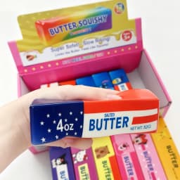 12PCS Full Box Cartoon Series Soft Butter Squishy, Soft Silicone Butter Stick Squeeze Toy, Party Favor Mini Gifts