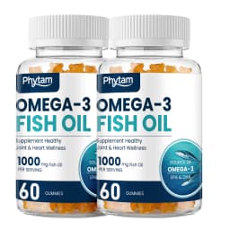 Omega 3 Fish Oil Gummies Support Brain & Nervous System Health, Cardiovascular & Skin Health, Antioxidant & Anti-Inflammation
