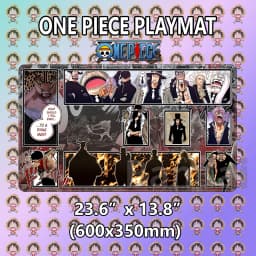 Boardgame- One Piece OPCG Luffy Playmat with Stitched Edges Custom One Piece Mouse Pad Desk Accessories for Gamers Desk Mat