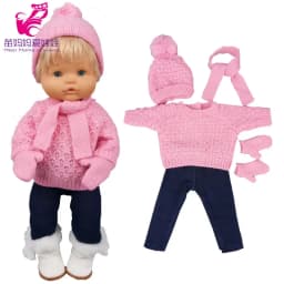 Doll Clothes Sweater Ropa Y Su Hermanita 40 Cm Baby Dolls Clothes Hat Set Child Gift