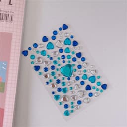 3D Gem Stickers Shiny Diamond Sticker Acrylic Crystal Sticker DIY Three-dimensional Decoration Rhinestone for Kids Girls