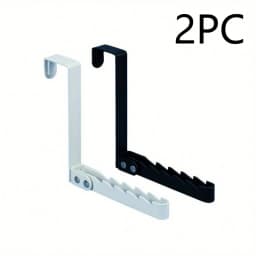 1/2PC Collapsible Hooks Over-Door Coat Rack Creative Space-Saving Drying Laundry Rack Rustproof Door Organizer Rack Apartment 