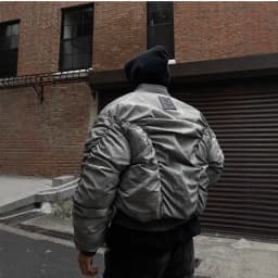 Winter Vintage Distressed Style Wrinkle Design Baseball Jacket Cotton American Hip Hop Coat Warm Parka