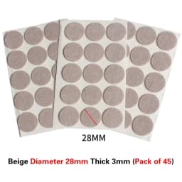 Round Square Felt Chair Leg Pads 2mm Floor Scratch Protector Mat Mute Non-slip Self Adhesive Diy Furniture Accessories