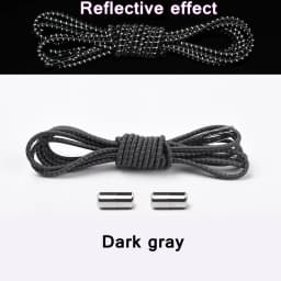 Reflective Shoelaces Without Ties No Tie Shoe Laces Elastic Laces Sneakers Boots Round Kids Adult Quick Shoe Lace Rubber Bands