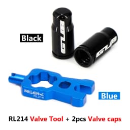 RISK 4 in 1 Bike Valve Core Wrench With 2 Presta Valve Caps Set Road Bicycle Valve Installation Removal Portable Repair Tool