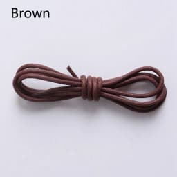 1Pair Waxed Cotton Round Shoe laces Leather Waterproof ShoeLaces Men Boots Shoelace Shoestring Length 80/100/120/140CM P2